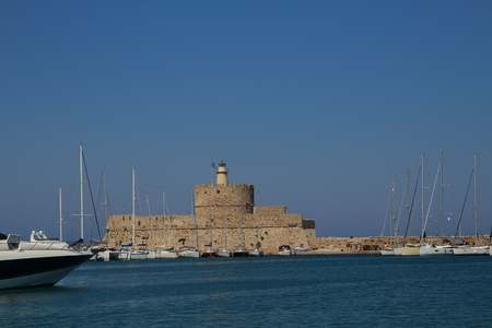 Castle in Rhodes city, Greece
