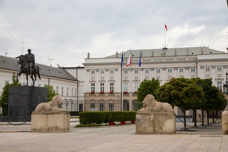 Presidential palace in Warsaw, Polandのeditorial素材