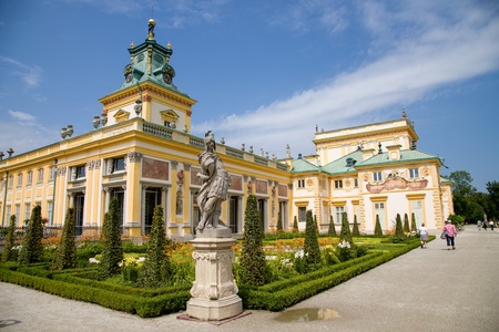 WilanÃ³w castle or Wilanowski palace in Warsaw in Poland, Europeの写真素材