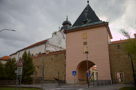 City walls in Levoca in Slovakia
