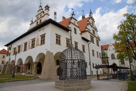 Historical center of Levoca - square, Slovakiaのeditorial素材