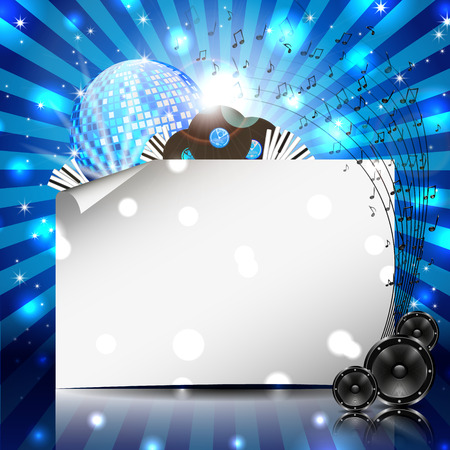 Music Background with Instruments - Vector with place for your textのイラスト素材