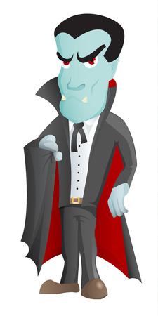 Cartoon Vampire Character のイラスト素材