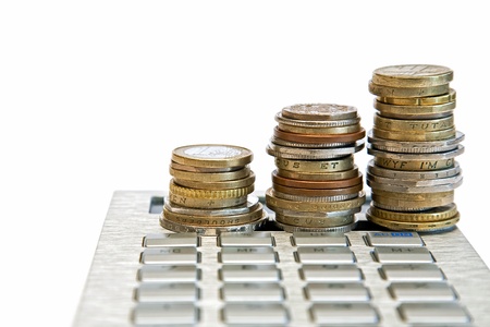 money and calculatorの写真素材