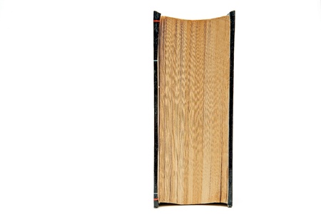 book placed vertically on a white backgroundの写真素材