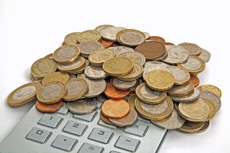 money and calculatorの写真素材