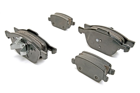 brake pads set for one carの写真素材