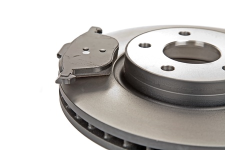 brake disk and one brake padの写真素材