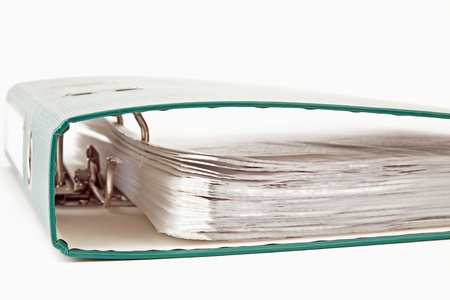 close up of file with documentsの写真素材