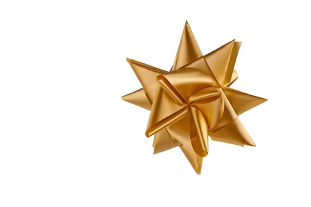 gold decorative christmas starの写真素材