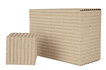 corrugated cardboard packagesの写真素材