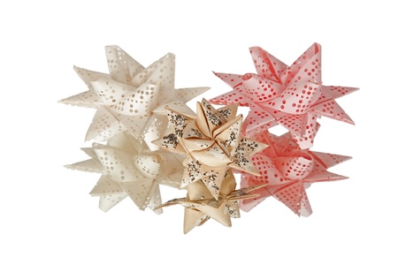 old perforated tape was used to do christmas decorationsの写真素材
