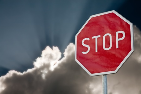 stop signの写真素材
