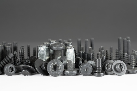 various screw connection used in the automotive industryの写真素材