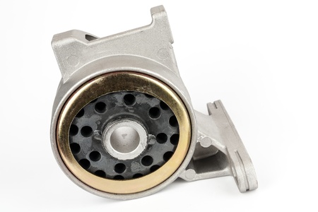 engine suspension reduces vibrations between the car body and the engineの写真素材
