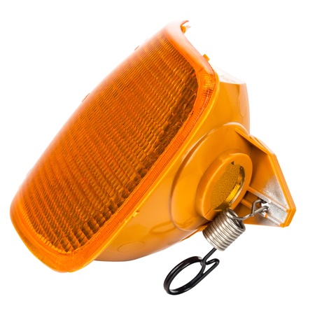 front turn signal lamp with a yellow plastic glassの写真素材