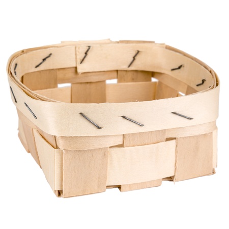 one empty basket typically used on the candied fruits, sweets or cookiesの写真素材