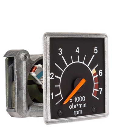 Tachometer before mounting the into the dashboard of the vehicle