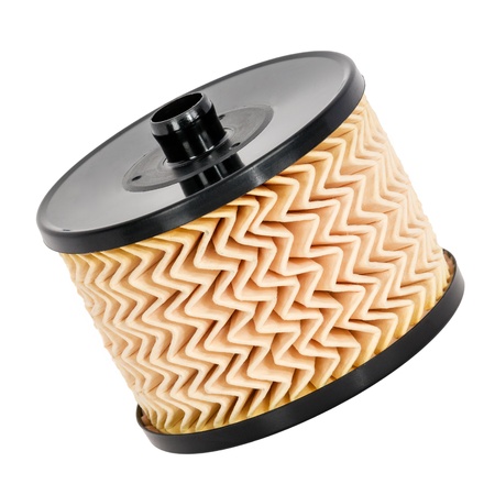 Fuel filter isolated on a white backgroundの写真素材