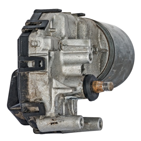 Wiper motor connected to the drive mechanism is worn outの写真素材