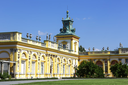 WARSAW, POLAND - AUGUST 20, 2014: Royal Palace built for King Jan III Sobieski in the years 1681-1696のeditorial素材