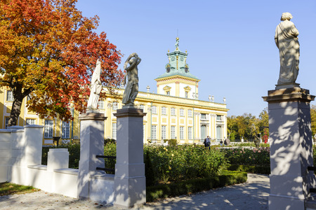 WARSAW, POLAND - OCTOBER 04, 2014: Royal Palace built for King Jan III Sobieski in the years 1681-1696, repository of the country s royal and artistic heritage, National Historic Monumentsのeditorial素材