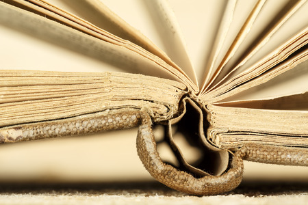 Cards of the old book are curiously arranged and  shown up close
