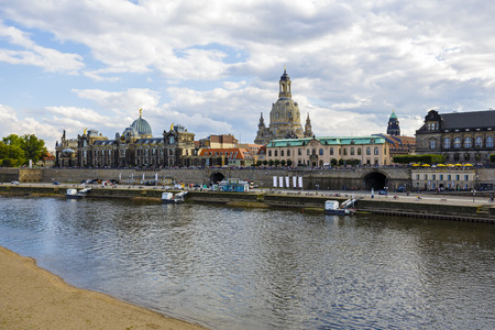 DRESDEN, GERMANY - SEPTEMBER 19, 2015: General view of the city, Dresden it is the capital city of the Free State of Saxony with the population of approx. 781,000 citizens urbanのeditorial素材