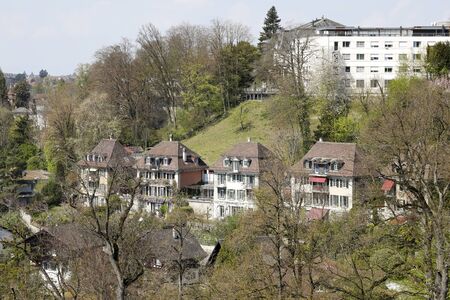 Bern, Switzerland, April 19, 2019: This capital city with its diverse historical and modern architecture and lush nature is a place visited by many tourists from all over the world.のeditorial素材