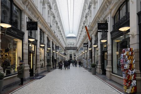 The Hague, The Netherlands - October 07, 2019: The famous shopping street in the old part of the...