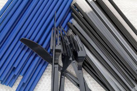 Plastic drinking straws, plastic cutlery and other objects made of plastic after use very often...