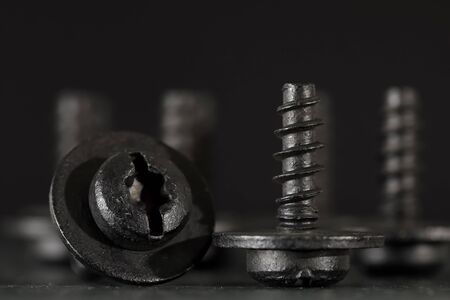 A group of screws. These are small items for assembly purposes.
の写真素材
