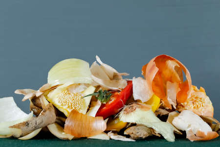 Residual vegetables. Such organic waste from food and other household waste is material for the production of compost.の写真素材