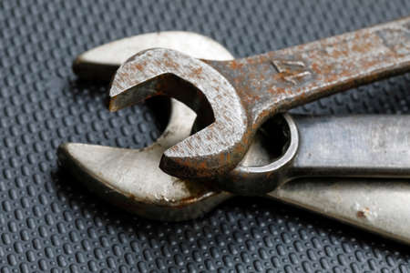Old wrenches are still useful. These are basic tools for hand tightening and loosening of various...