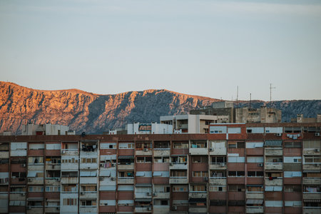 View of the city of Split, Croatia, during sunset.のeditorial素材