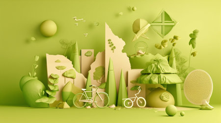 Eco-Friendly and Sustainable Products - AI Generatedの素材