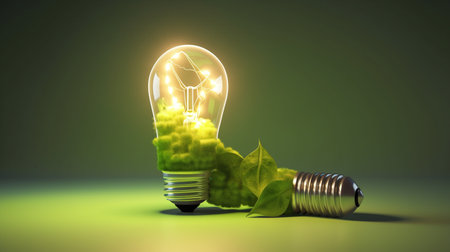 Embracing Renewable Wind Energy for a Sustainable Future - AI Generatedの素材
