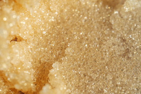 The texture of a shining scrub close-up.の写真素材