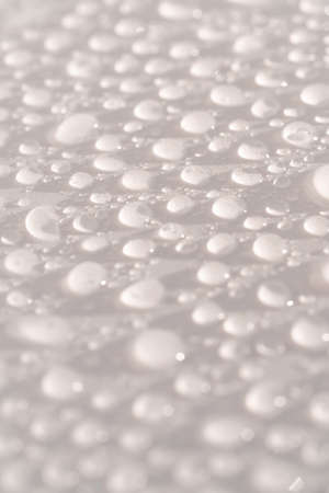 Lots of drops on a white background.の写真素材