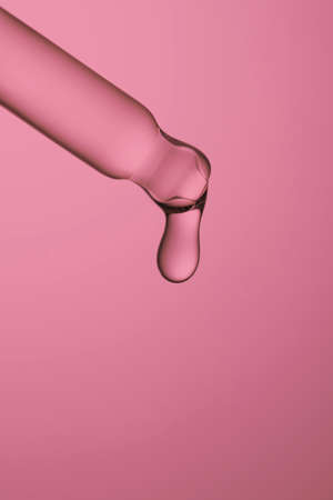 Pipette with serum, gel, oil or other cosmetic product.