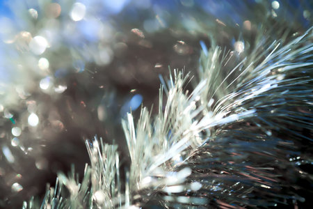Shining Christmas abstract background with bokeh.
