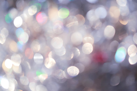 Shining Christmas abstract background with bokeh.