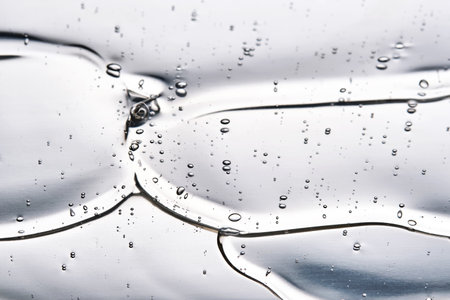 Texture of the hair gel or hyaluronic gel for the face.