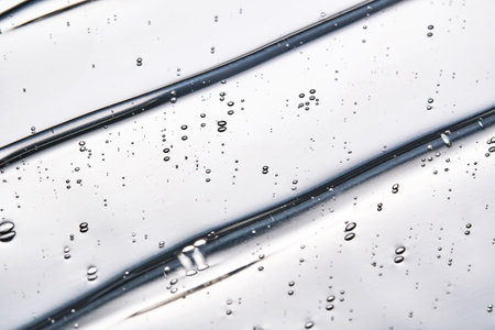 Texture of the hair gel or hyaluronic gel for the face.