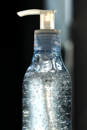 Tube of micellar gel in a ray of sunlight.の写真素材