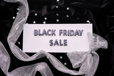 Background with the inscription dedicated to BLACK FRIDAY SALE.の写真素材
