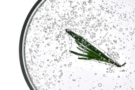 The texture of the cosmetic gel in close-up.の写真素材