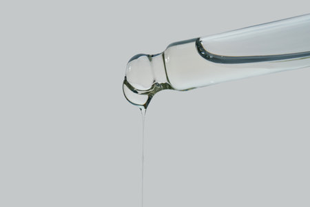 Cosmetic pipette dropping liquid serum for skincareの写真素材