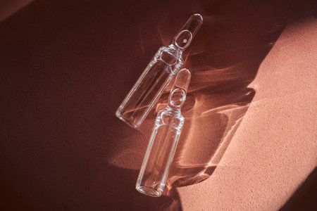 Glass ampoules for serum and medical applicationsの写真素材