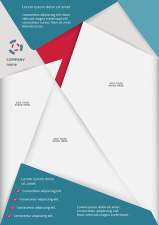 Layout business flyer template or a magazine coverのイラスト素材